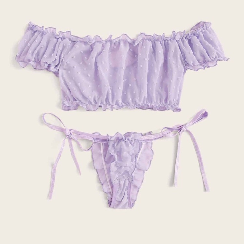 Dainty Lavender Lingerie Set
